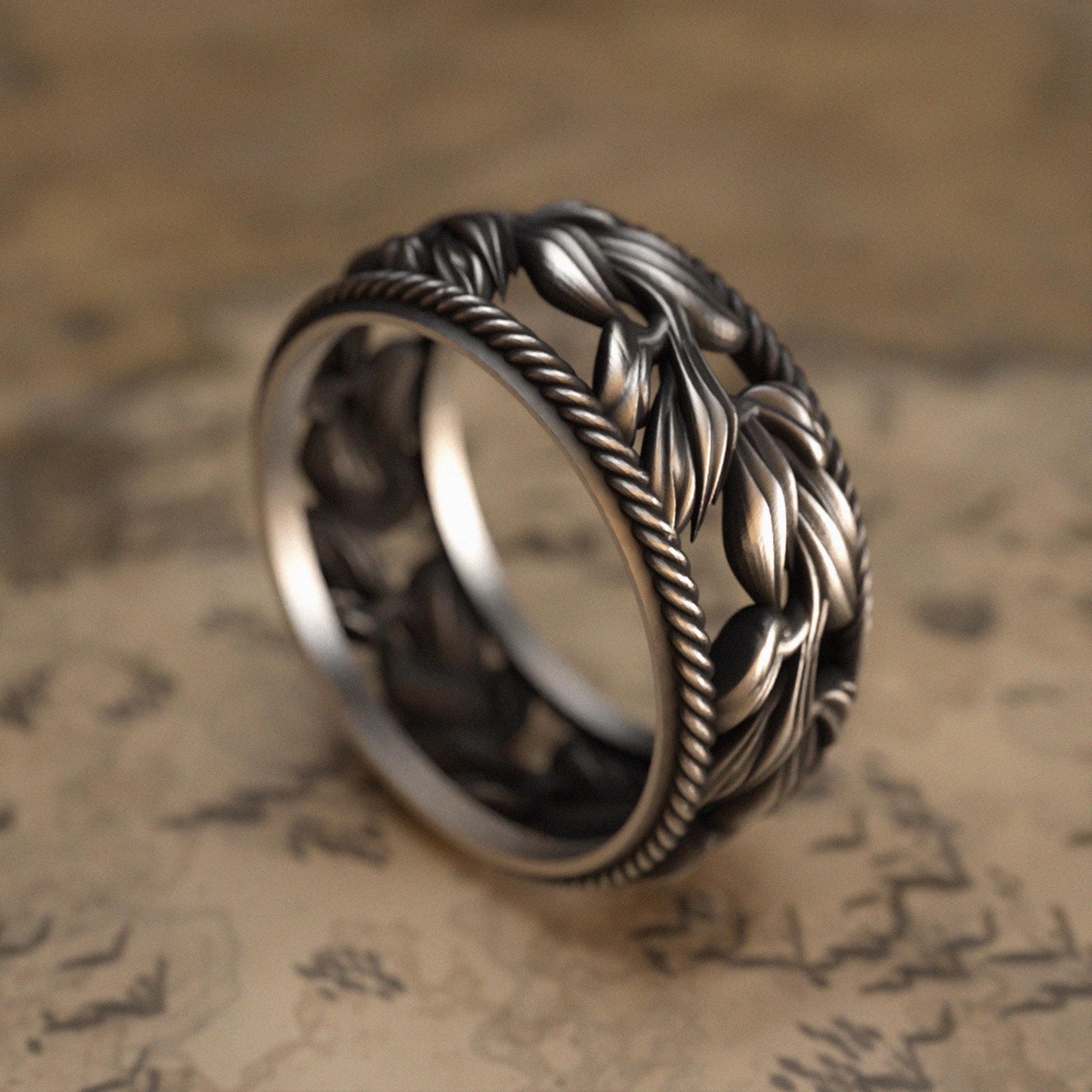 Leaf Silver Ring