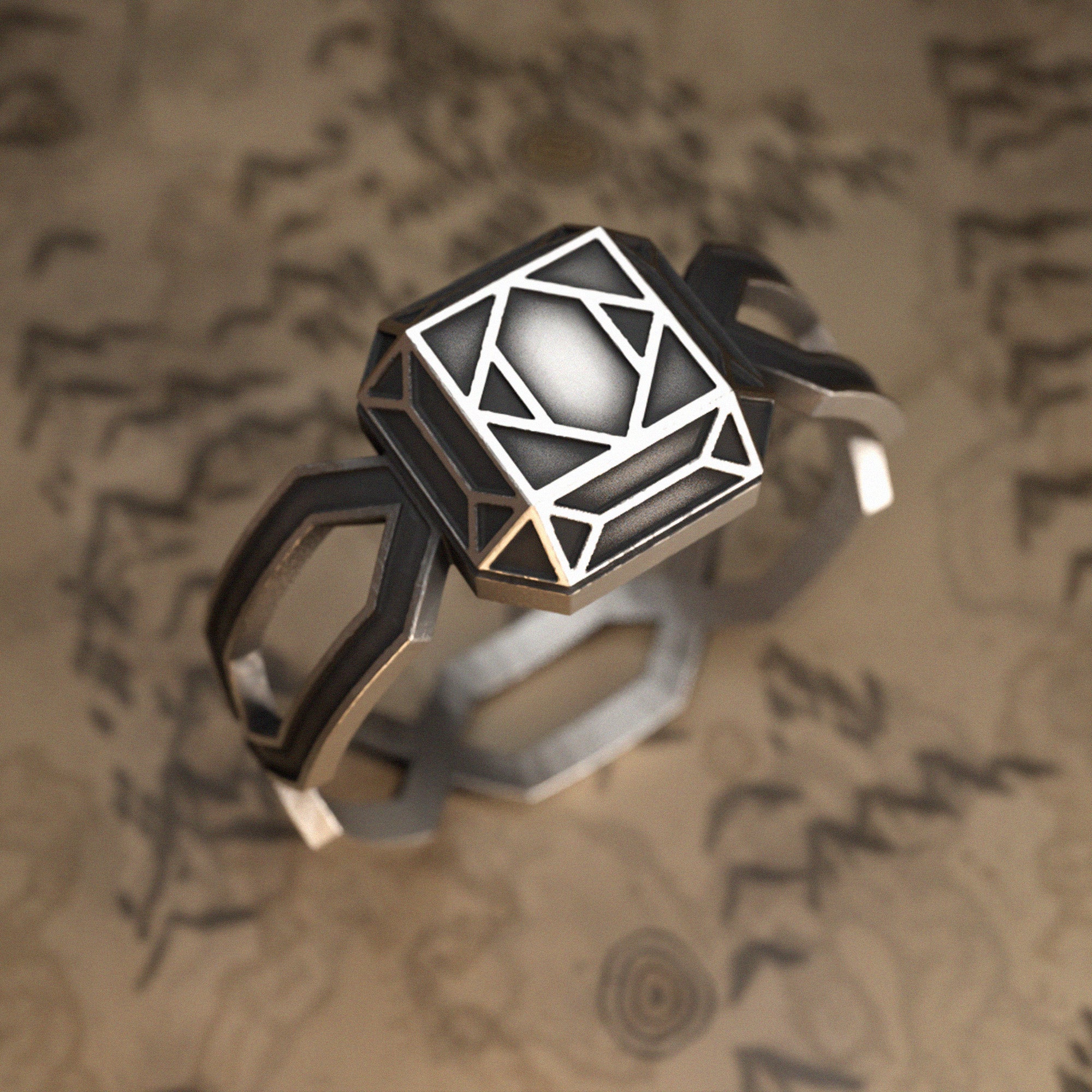 Dwarven Fantasy Silver Ring