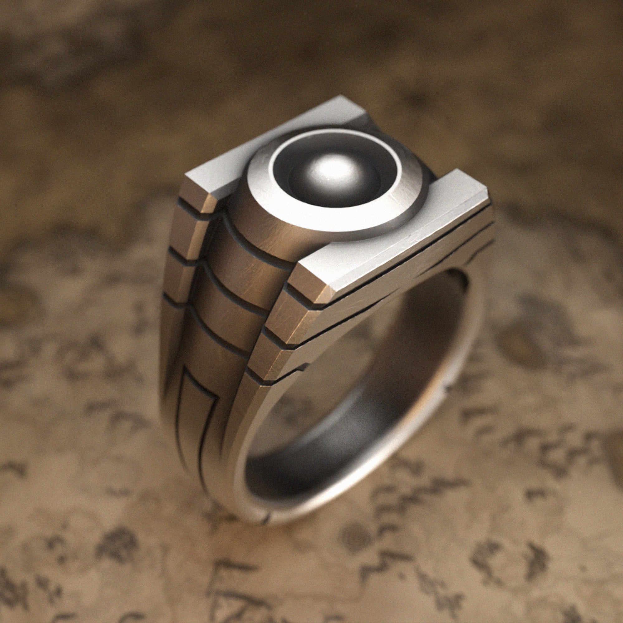 Lantern Silver Ring