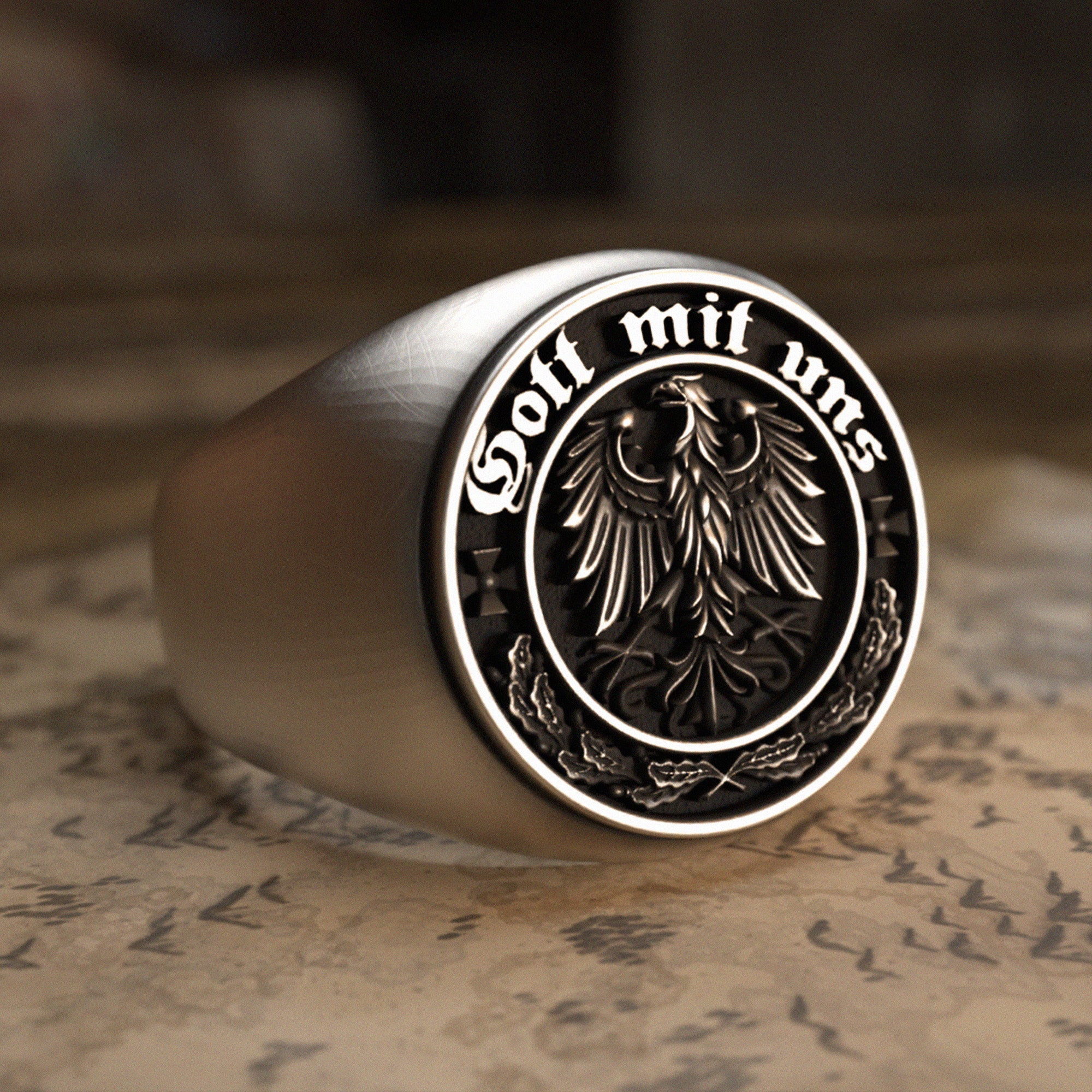 Gott Mit Uns Silver Ring