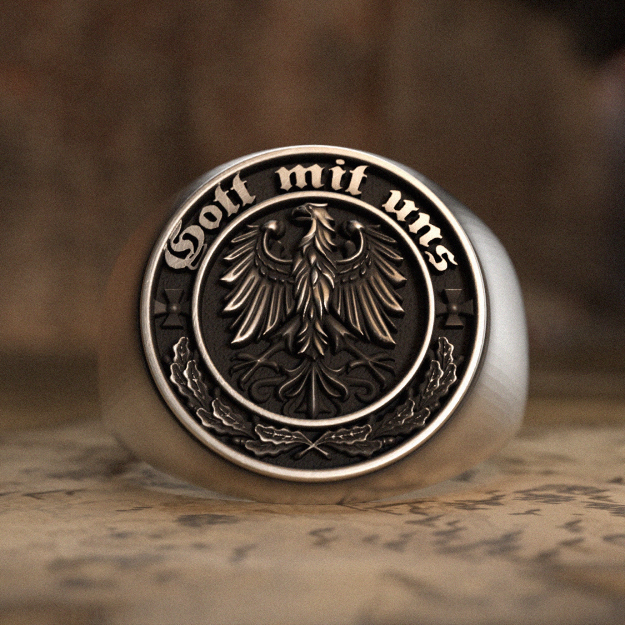 Gott Mit Uns Silver Ring