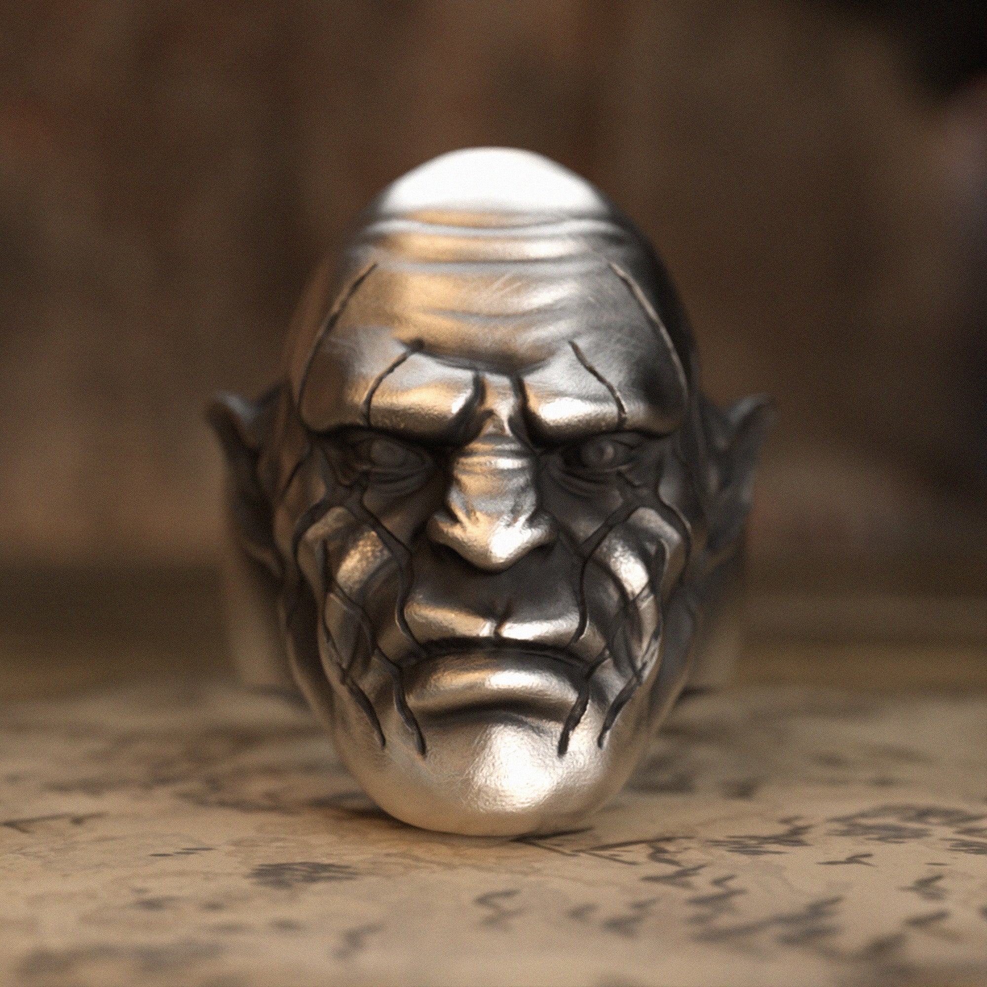 Orc Chief Silver Ring