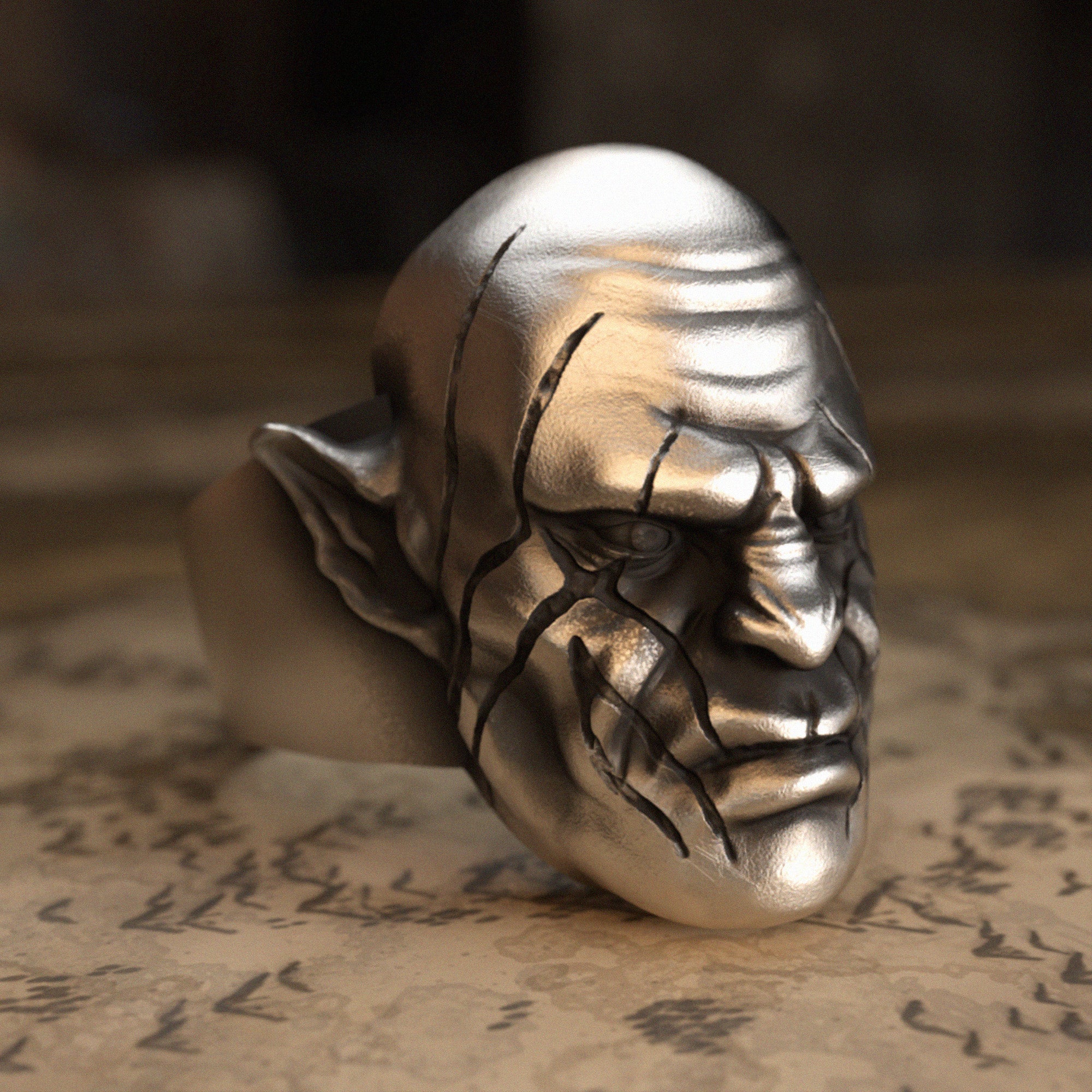 Orc Chief Silver Ring